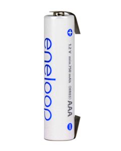 Panasonic eneloop wiederaufladbarer AAA/R03-Akku mit C-Lötfahne – 1 Stk.