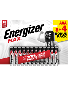 Energizer Max AAA / E92 Batterien (12 Stk. Blister) (8 4)