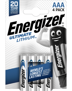 Energizer Ultimate Lithium AAA / E92 / L92 Batterien (4 Stk. Packung)