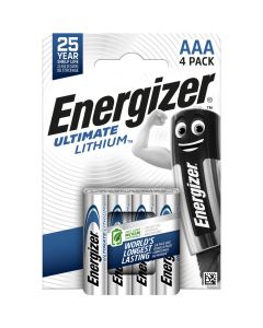 Energizer Ultimate Lithium AAA / E92 / L92-Batterien (4er-Pack)