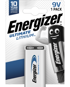 Energizer Ultimate Lithium 9V / 522 Batterie (1 Stk. Packung)