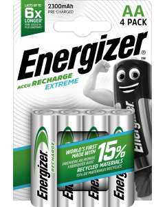 Energizer Recharge Extreme AA / NH15 2300mAh Batterien (4er Packung)
