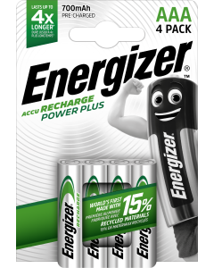 Energizer Recharge Power Plus AAA 700mAh-Batterien (4er-Pack)