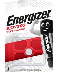 Energizer Silberoxid 357 / 303 Batterie (1 Stück Verpackung)