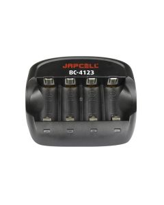 JAPCELL BC-4123 Batterieladegerät für 3,7V CR123A Li-Ionen Batterien