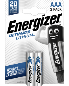 Energizer Ultimate Lithium AAA / E92 / L92 Batterien (2 Stk. Packung)