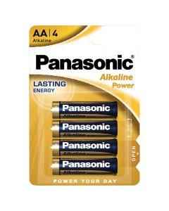 Panasonic Alkaline Power AA Batterien - 4 Stück Blister