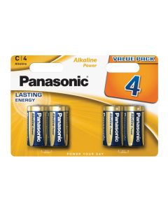 Panasonic Alkaline Power C / Baby Batterien - 4 Stück Blister
