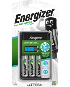 Energizer 1h Charger mit Autoadapter inkl. 4xAA 2300mAh 1er Blister