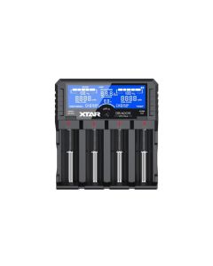Xtar DRAGON VP4 Plus Ladegerät mit LCD Display für Lithium Batterien (inkl. Batterietester und 12V Ladegerät)