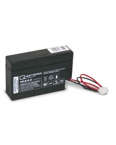 Q-Batteries 12LS-0.8 12V 0,8Ah Blei-Vlies-Akku / AGM mit JST Stecker