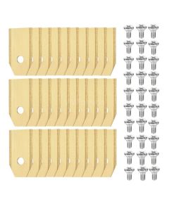 30x Messer für Husqvarna Automower / Gardena / Greenworks Optimow - Titanbeschichteter Stahl inkl. Schrauben - Japcell