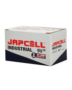 JAPCELL 9V / 6LR61 Industrie - 10 Stück Packung