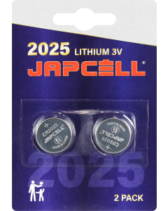 JAPCELL Lithium CR2025 Batterien - 2 Stück Packung