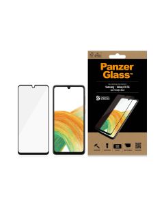 PanzerGlass Samsung Galaxy A33 5G Case Friendly, Schwartz - Edge-to-Edge