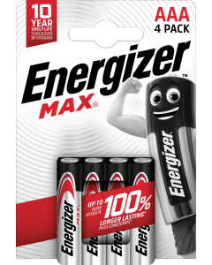 Energizer Max AAA / E92 Batterien (4 Stück Blister)