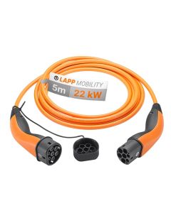 LAPP Typ 2 Ladekabel für Elektroauto - 22kW 5m, orange