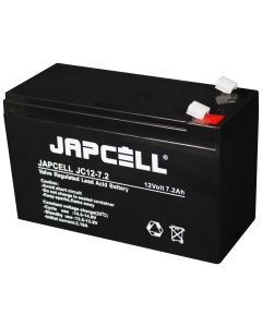 Japcell JC12-7.2 F1 12V 7,2Ah AGM-Bleiakku (4,8 mm)