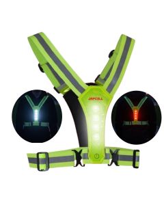 Reflektierende Weste mit LED-Licht