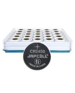 JAPCELL Lithium CR2450 Batterien - 100 Stück Packung