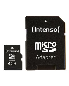 Intenso® 4GB Micro SD Speicherkarte inkl. Adapter