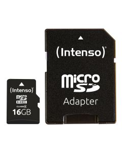 Intenso® 16GB Micro SD Speicherkarte inkl. Adapter