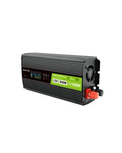 Green Cell Wechselrichter mit LCD Display für Auto 12V bis 230V, 500W/1000W Pure Sine
