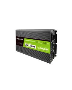 Green Cell Wechselrichter mit LCD-Display für Auto 24V bis 230V, 3000W/6000W Pure Sine