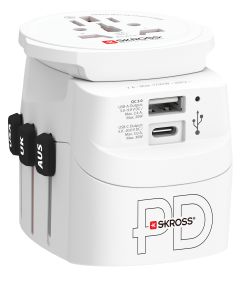 Skross Reisestecker PRO „Hele Verden“ 30 W PD + 1x USB-A/1x USB-C