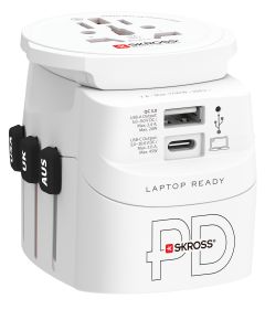 Skross Reisestecker PRO Light Weltweit 45 W PD + 1x USB-A/1x USB-C