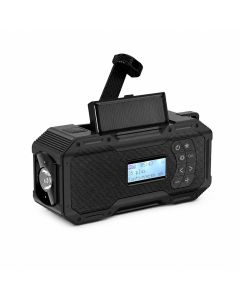 Notradio Akku/Kurbel/Solar/USB-C (FM/DAB/Licht) - Extra großer 5000mAh Akku