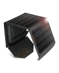 24-W-Solarmodul mit 3 Ausgängen (USB-A, USB-C und 18 V Gleichstrom)