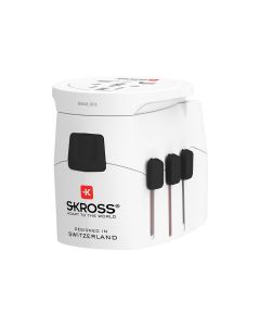 Skross PRO Light Reisestecker „Hele Verden“ + USB