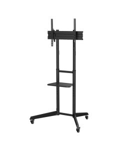 Überlegener TV-Präsentationsständer mit Rollen und verstellbarer Höhe 37-70"