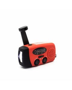 Notfunkgerät – Handkurbel/Solarzelle/Lampe/Powerbank/FM/AM/SOS