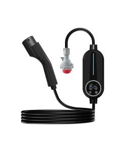 Tragbares Ladegerät Typ 2 für Elektroautos - 16A - 11kW - 10m