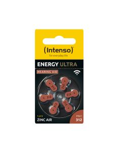 Intenso Str. 312 (A312) Hörgerätebatterien - 6 Stück.