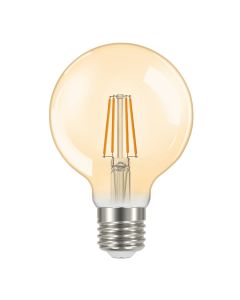 Energizer E27 LED-Lampe GOLD, G80, 5W (500lm), 2200K, Warmweiß, dimmbar