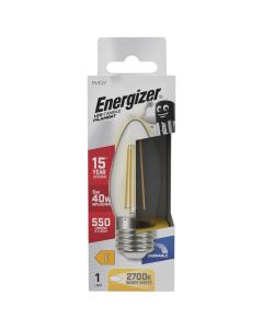 Energizer E27 LED-Glühbirne 5W (550lm), 2700K, Warmweiß, dimmbar
