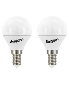 Energizer E14 LED-Kronenbirne 4,9W, (470lm), 3000K, Warmweiß, 2 Stück.