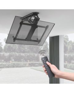 Motorisierte und klappbare TV-Deckenhalterung mit Fernbedienung, 35 kg. 32" - 70"
