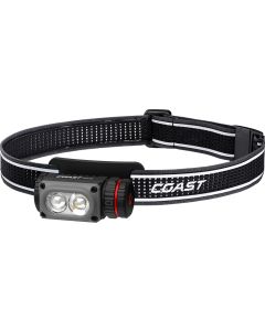 Coast WPH10R wasserdichte wiederaufladbare Stirnlampe, Leichtgewicht und Magnet 1000 Lumen