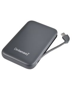 Intenso Powerbank S10000 10.000 mAh mit USB-C Kabel - Grau