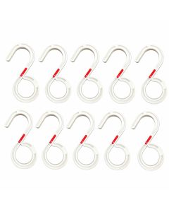10 stabile S-Haken für LED-Streifen, Lichterketten und Kabel