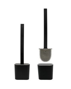 Toilettenbürste Silikon - schwarz - Kunststoff
