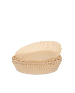 Airfryer Papierförmchen ungebleicht, rund Ø20x4,5 cm - 100 Stk.