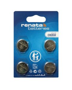 Renata CR2032 (4 Stück) Lithium-Knopfzelle mit hoher Kapazität