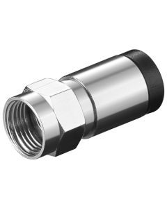 Kompressions-F-Stecker Stecker 7,0mm - Kupfer-Nickel