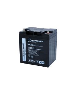 Q-Batteries 12LSX-28 12V 28Ah Blei-Vlies-Akku / AGM 10 Jahre