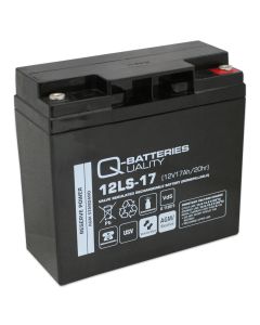 Q-Batteries 12LS-17 12V 17Ah Blei-Vlies-Akku / AGM VRLA mit VdS